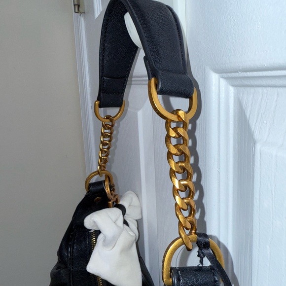 NWT Juicy Couture Romance Hobo Shoulder Bag w Bow And Charm in Licorice (Black) - Picture 6 of 7